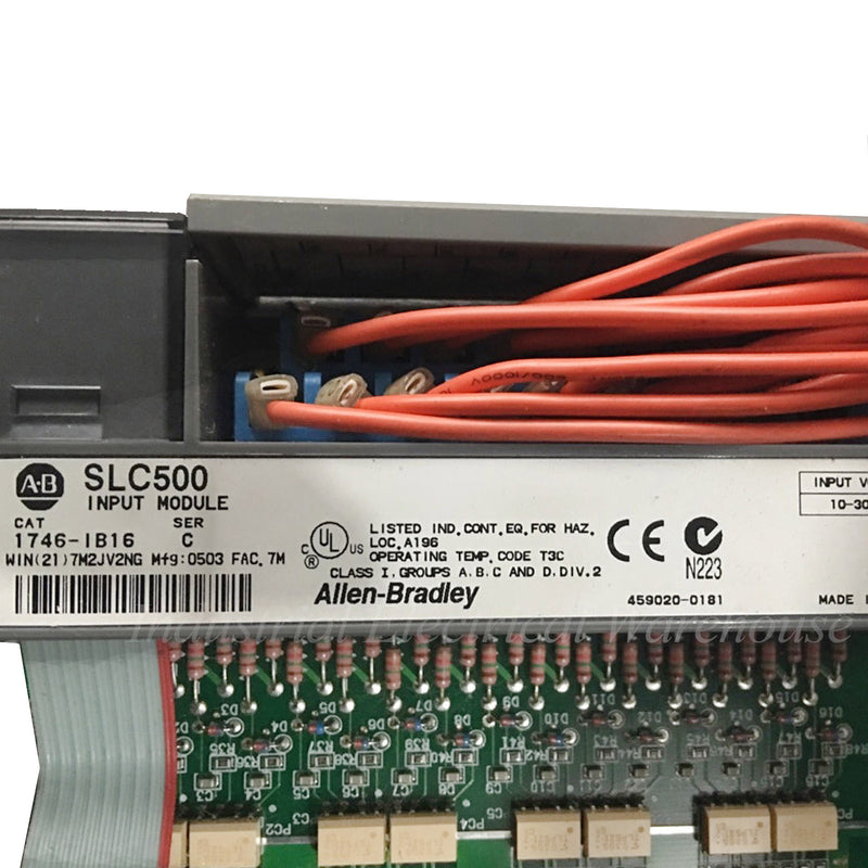 Allen-Bradley PLC I/O Input Module SLC 500 16 x I/O 24VDC 1746-IB16