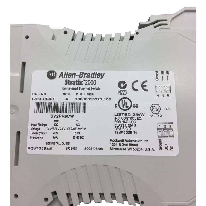 Allen-Bradley STRATIX2000 Ethernet Switch 8-Port 1783US08T