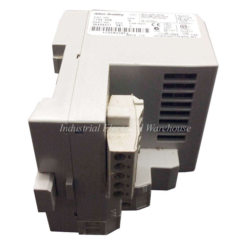 Allen-Bradley Communications Adapter Flex I/O to DeviceNet 24 Volt DC 1794-ADN