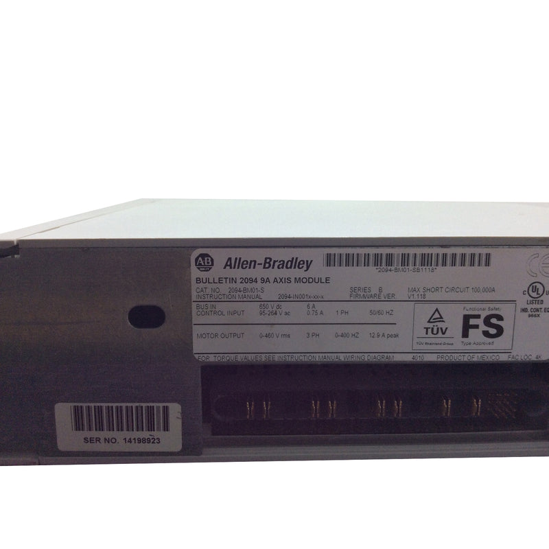 Allen-Bradley Kinetix Servo Drive Axis Module Safety Features 2094-BM01S