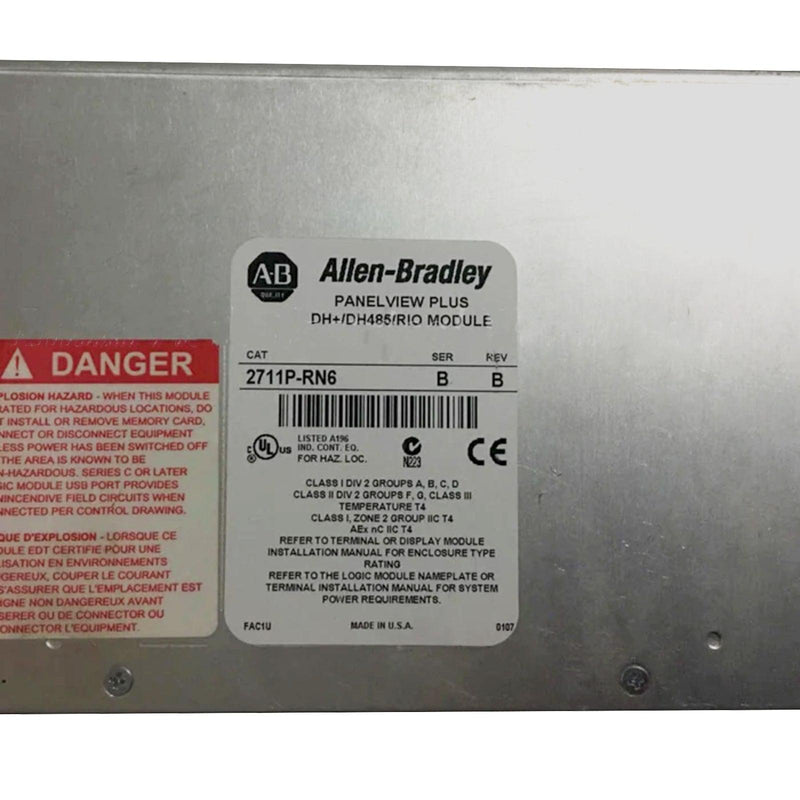 Allen-Bradley DH+/DH-485/REMOTE I/O Communication Module 2711P-RN6