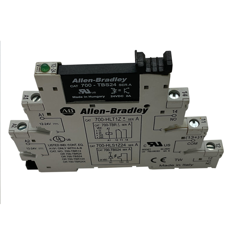 Allen-Bradley Terminal Block Relay 24VDC 2A 700-HLT1Z24 with 700-TBS24