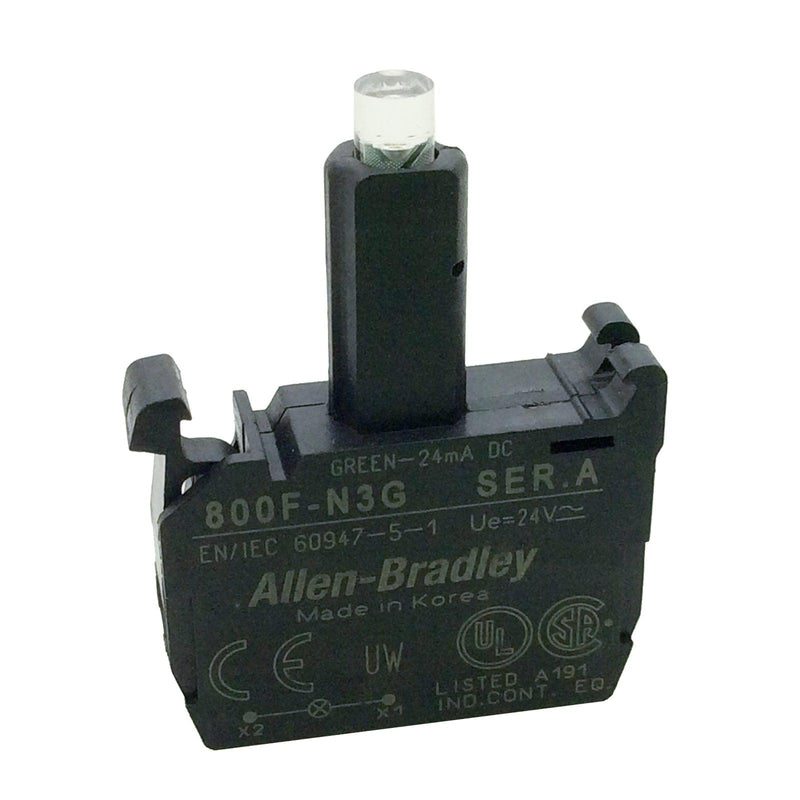 Allen-Bradley Lamp Module Integrated LED 24VAC/DC Green 800F-N3G