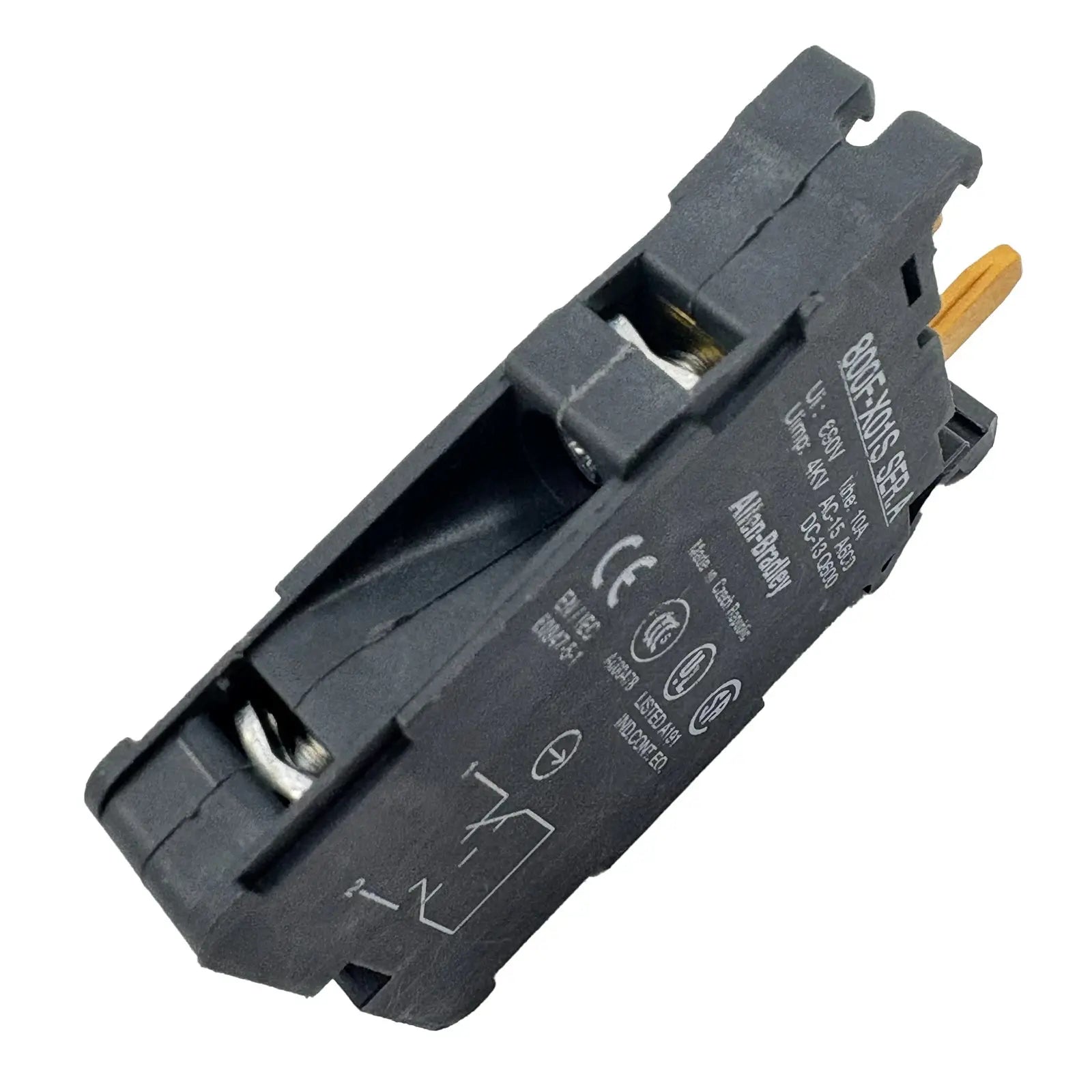 Contact Block 690V 1NC | Allen-Bradley 800F-X01S for Reliable Control