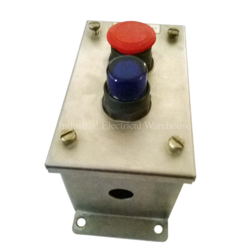 Allen-Bradley Push Button & Contact Block Assembly 800HC-FRXT6A5 and 800TC-XD4