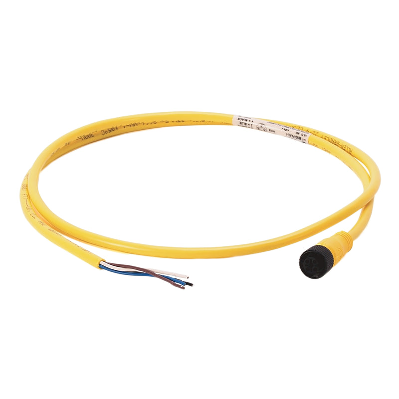 Allen-Bradley Cordset DC Micro QD 4 Pin Straight Female 5m Yellow 889D-F4AC-5