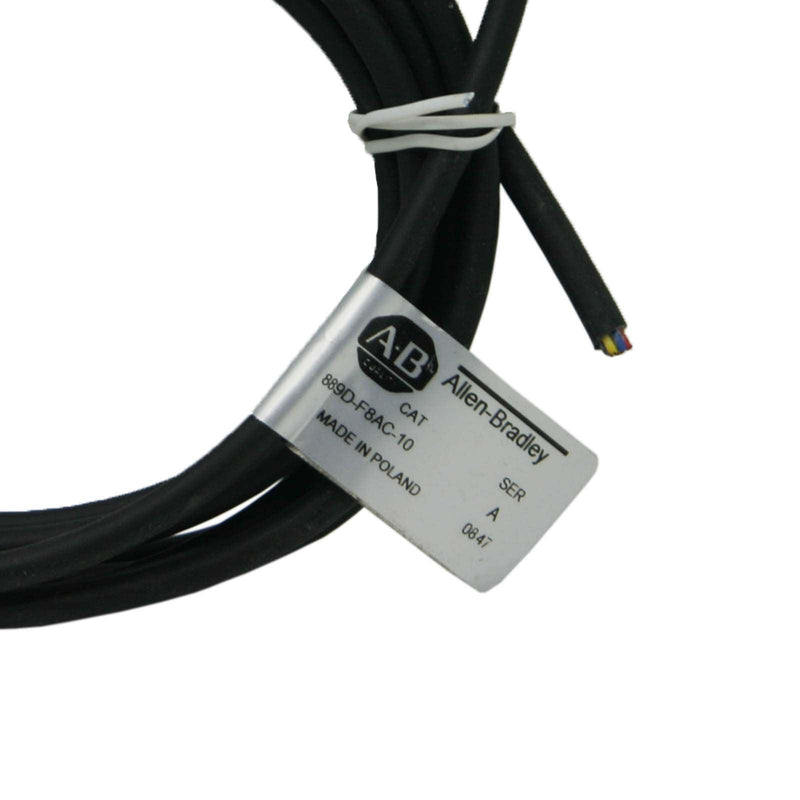 Allen-Bradley QD Cordset PVC DC Micro M12 8 Pin 889D-F8AC-10