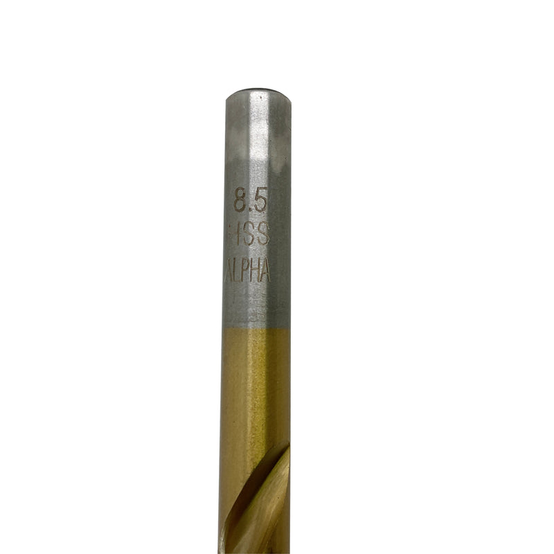 Alpha Jobber Drill Bit Gold Series 8.5mmmm 9LM085