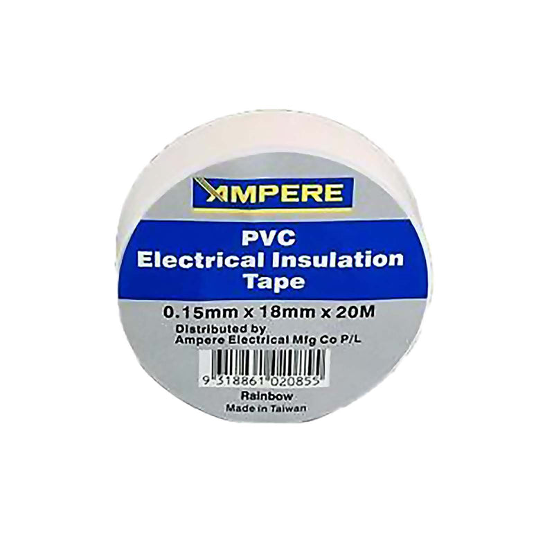 Ampere Electrical Insulation Tape PVC 0.15mm x 18mm x 20m