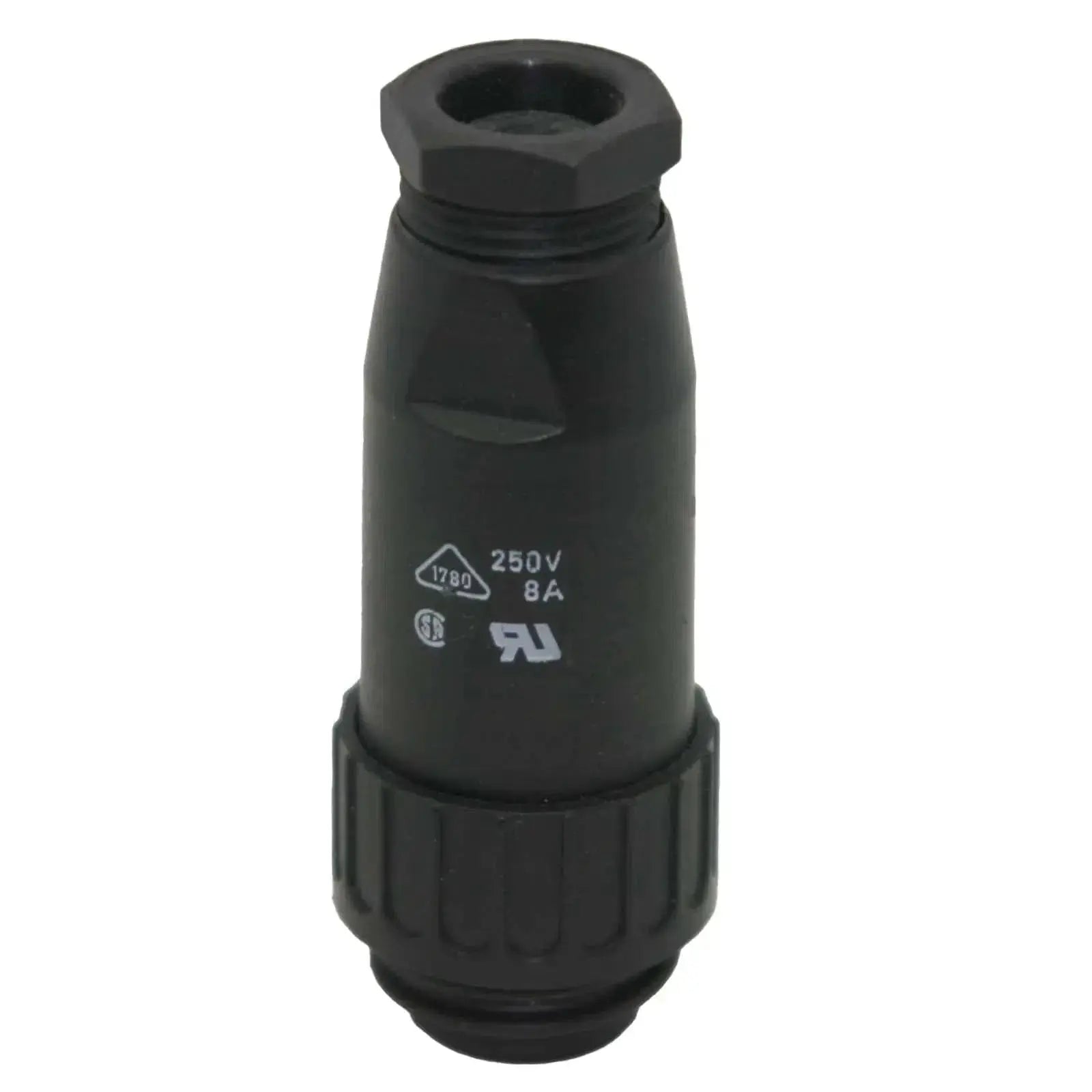 Circular Connector Plug Black Amphenol C16-1 7 Pins 8A 250V