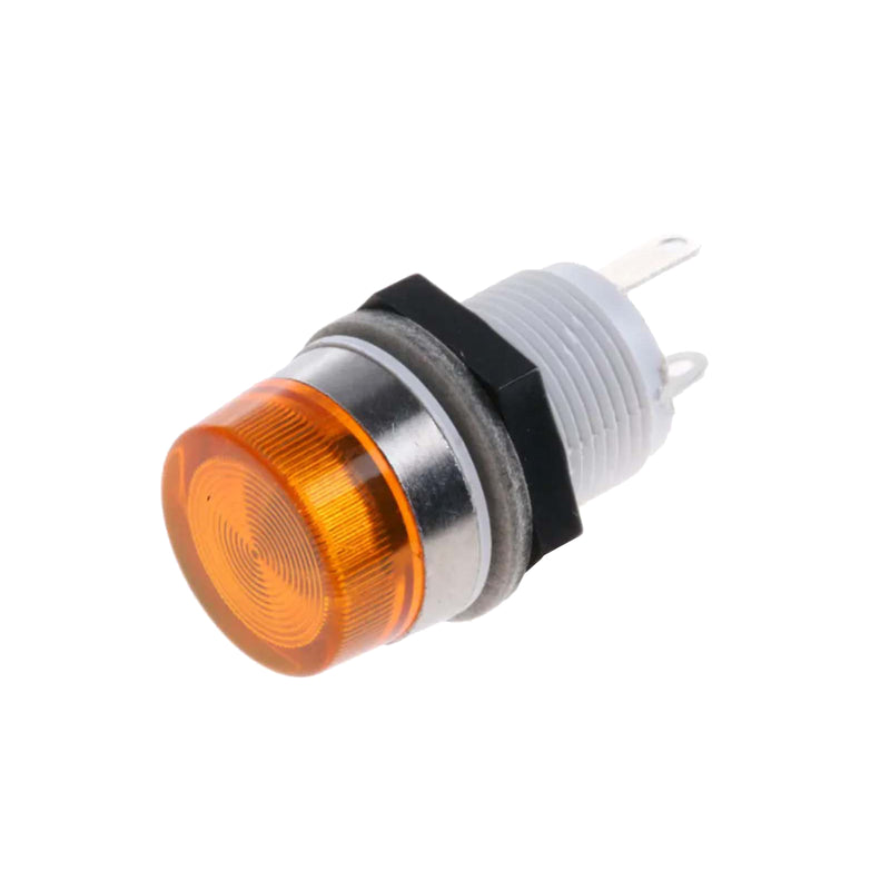 Arcolectric 12.7mm Panel Mount Indicator Bulb Holder Orange T0063AOFAB