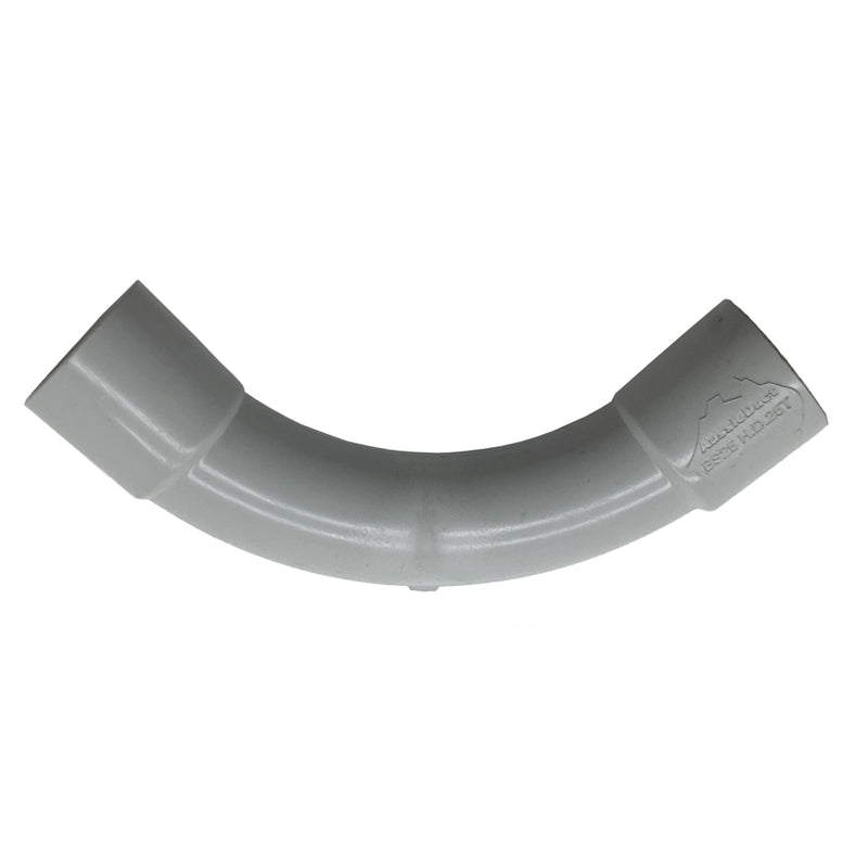 AussieDuct Standard Bends Heavy Duty 25mm Grey BS25 H.D25T