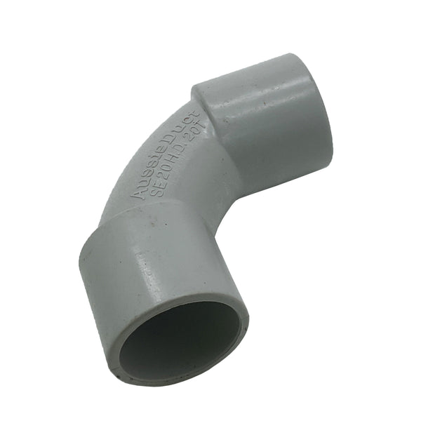 AussieDuct Elbow Fitting 20mm 20mm Grey SE20 H.D. 20T