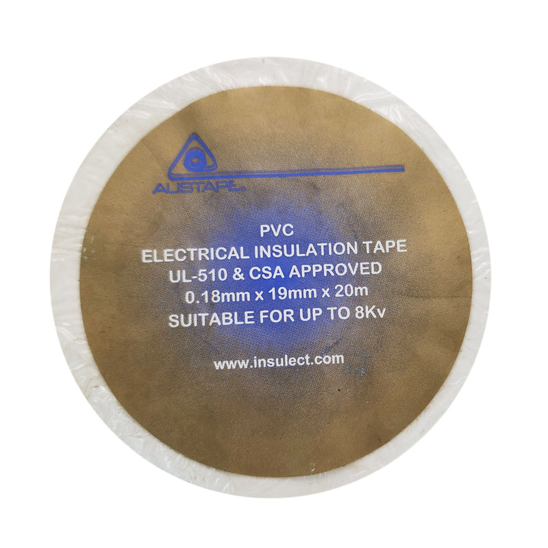 Austape Electrical Insulation Tape PVC 0.18mm x 19mm x 20m