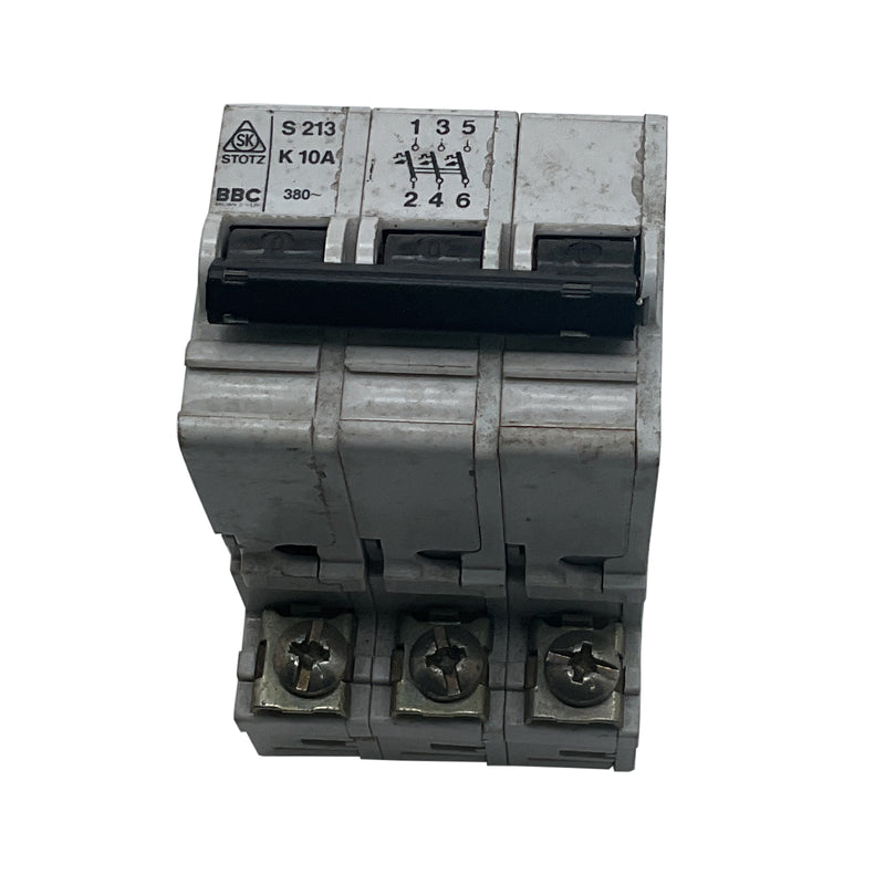 BBC Circuit Breaker 3-Pole 380V AC 10A S213-K10A