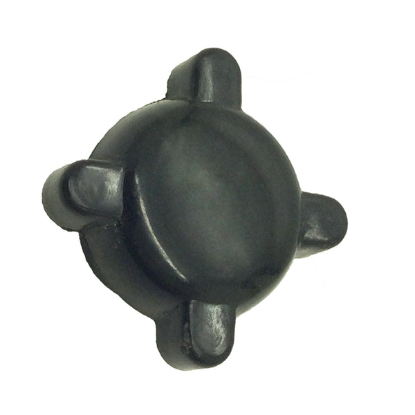 Bakelite Knob Star Handle 4 Spoked Female Black 35mm W x 21mm H x 8mm Hole