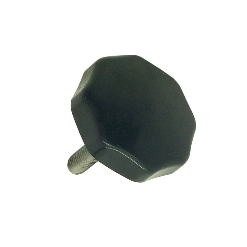 Bakelite Knob Star Handle 8 Spoked Male Black 44mm W x 21mm H x M8
