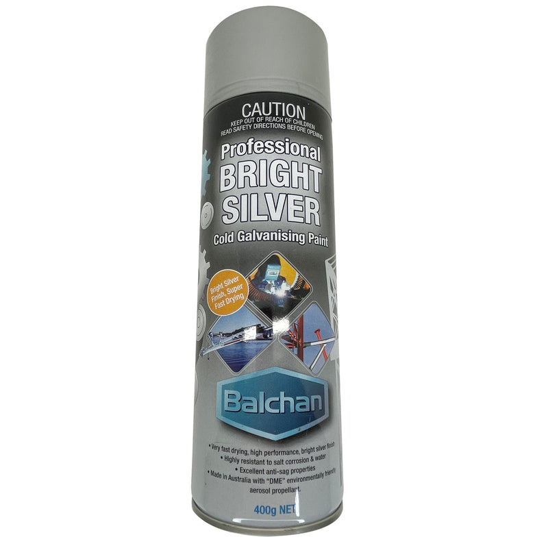 Balchan Cold Galvanising Paint Bright Silver