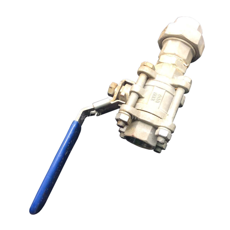 Ball Valve ON/OFF 316 Stainless Steel 1000 WOG ¾" 150 Blue