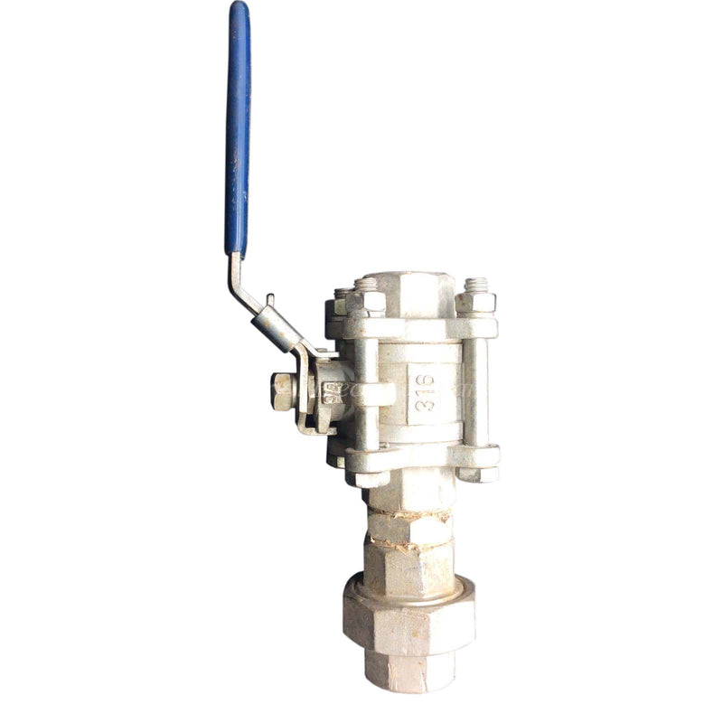 Ball Valve ON/OFF 316 Stainless Steel 1000 WOG ¾" 150 Blue