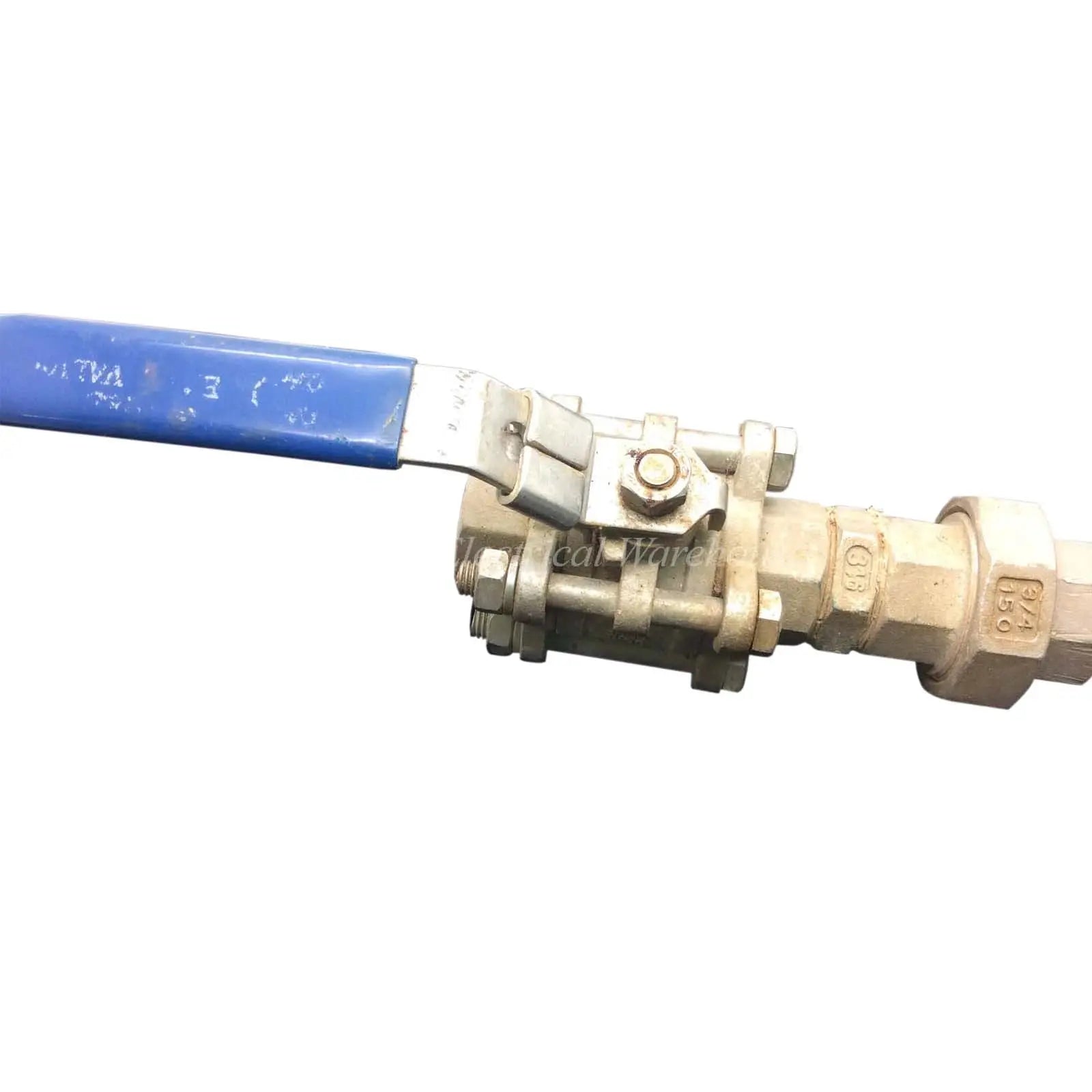 Ball-Valve-316-SS-3-4-Blue-D-Industrial-Electrical-Warehouse-Shop-Now