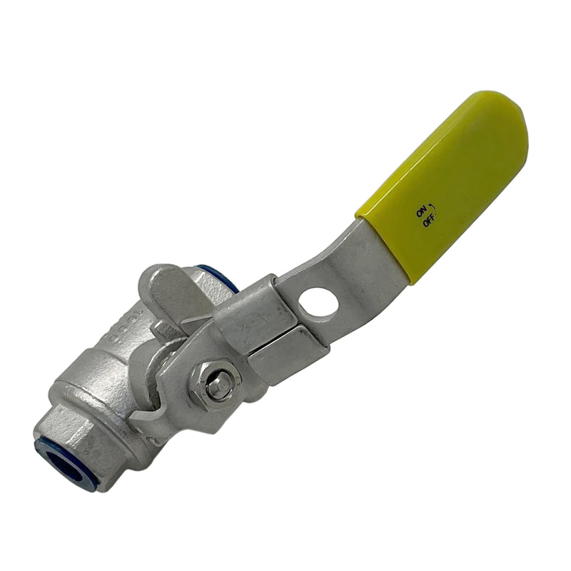 Ball Valve 316 Stainless Steel ¼” Yellow