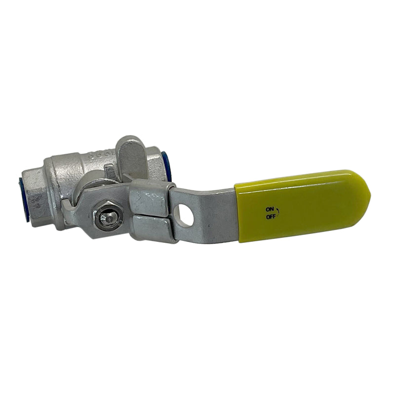 Ball Valve 316 Stainless Steel ¼” Yellow