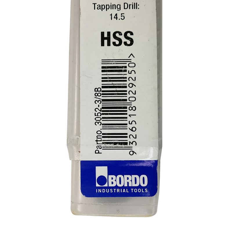 Bordo NPT Bottoming HSS Tap Drill 3/8" x 18 3052-3/8B