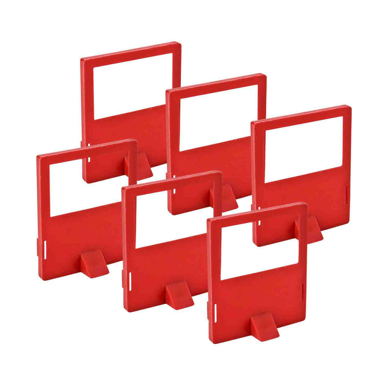 Brady Clamp On Breaker Lockout Cleat Red 65406 Set of 6