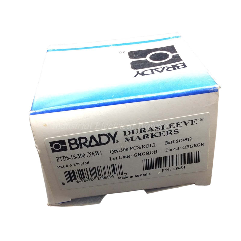 Brady TLS 2200 Durasleeve Wire Marking Inserts Polypropylene White PTDS-15-390