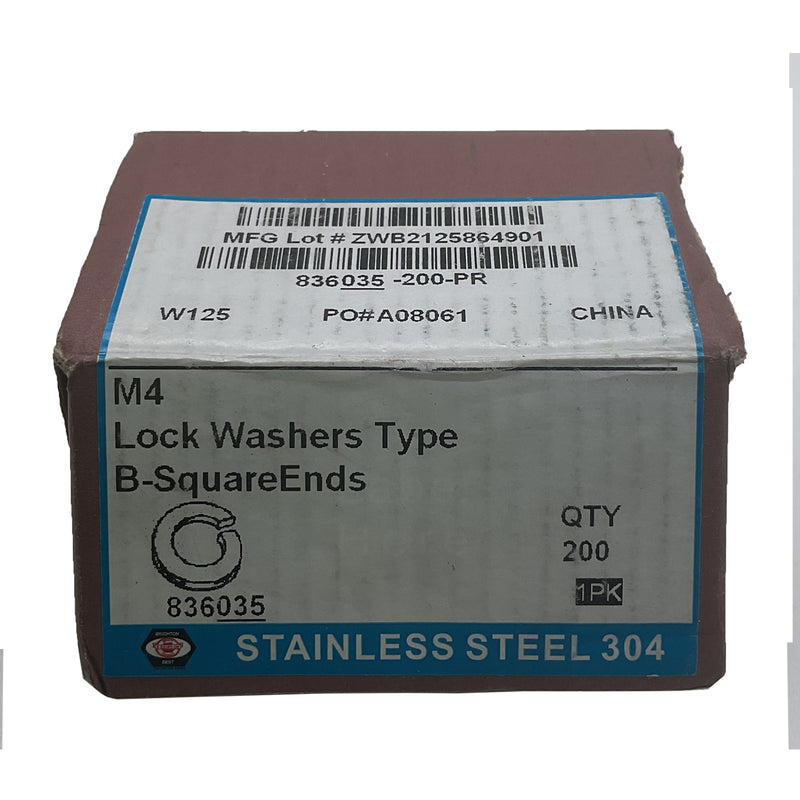 Brighton-Best Split Lock Washer M4 304 Stainless Steel 836035