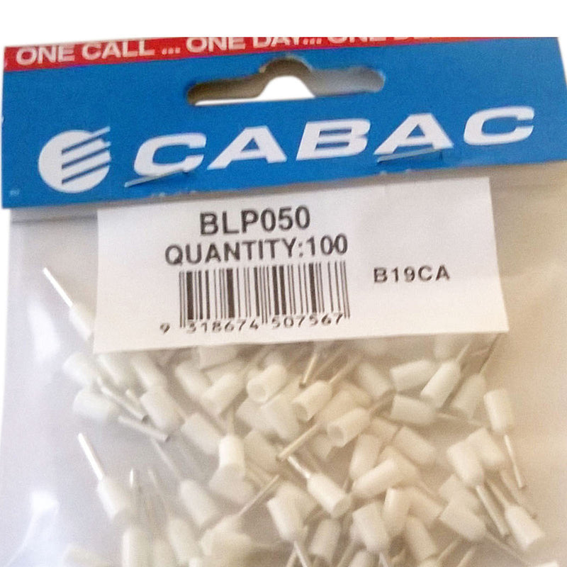 CABAC Terminal Bootlace Pin 0.5 mm² 415V White BLP050 100