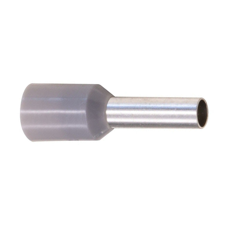 CABAC Bootlace Pin 2.5mm2 18mm Grey Halogen Free 415V Grey BLP250 55pcs