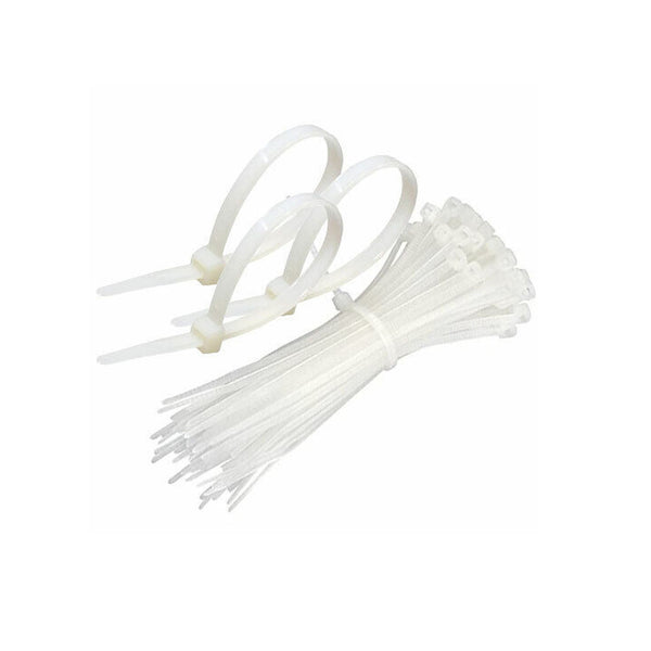 CABAC Nylon Cable Tie 252mm White CT250NT Pack of 100