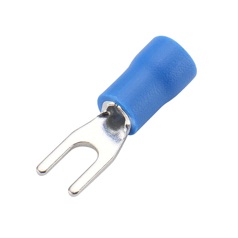 CABAC Terminal Fork Forked Spade 3mm 415V Blue FS2-3DG 100pcs