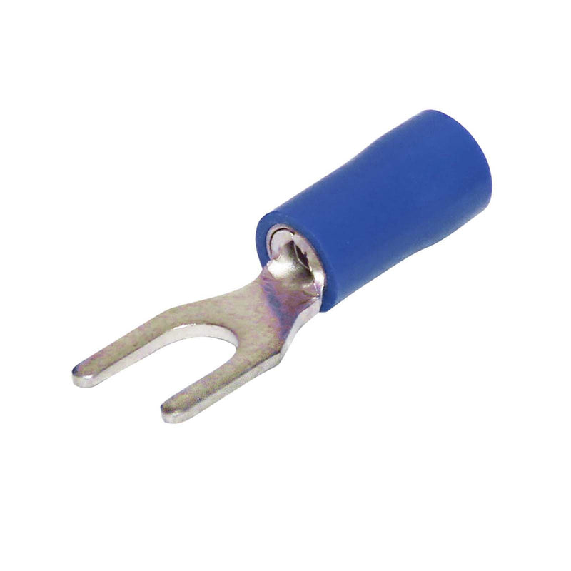 CABAC Terminal Fork Spade Double Grip 3mm 415V Blue FS2.5-3DG 100