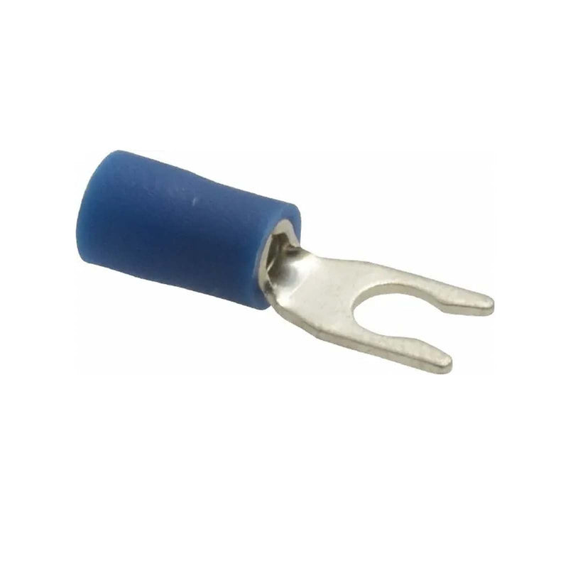 CABAC Terminal Fork Spade Double Grip 3mm 415V Blue FS2.5-3DG 100