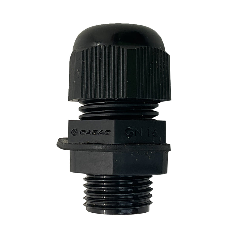 CABAC Nylon (Polyamide 6) Cable Gland Connector 16mm IP68 Black GN16