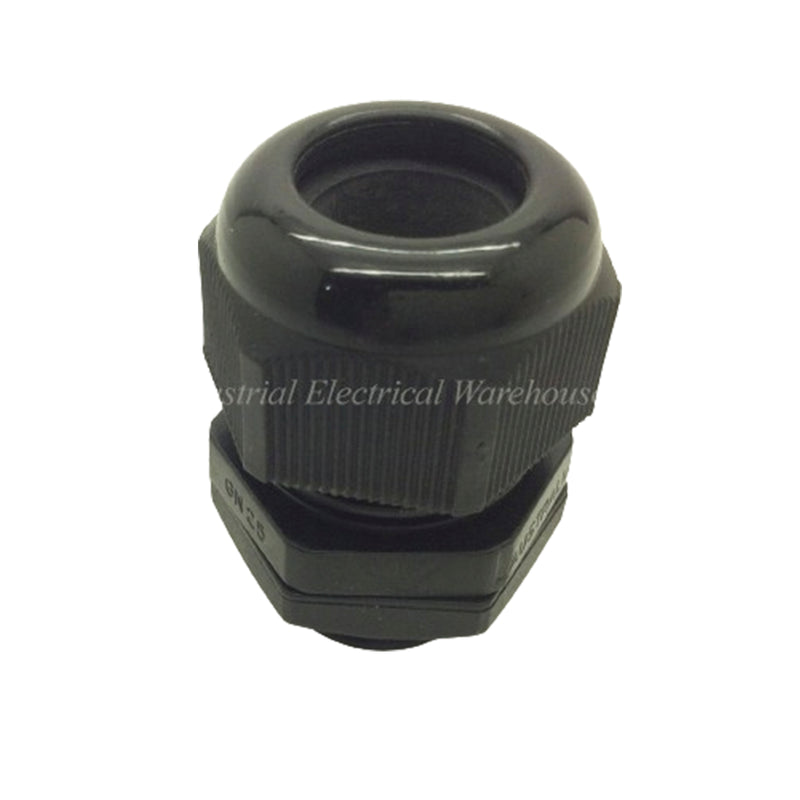 CABAC Nylon Cable Gland (Polyamide 6) Black 25mm IP68 GN25