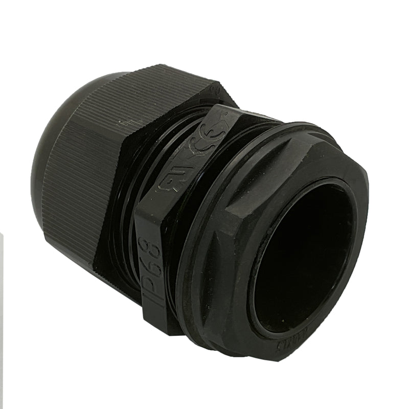CABAC Nylon (Polyamide 6) Cable Gland Connector 40mm IP68 Black GN40