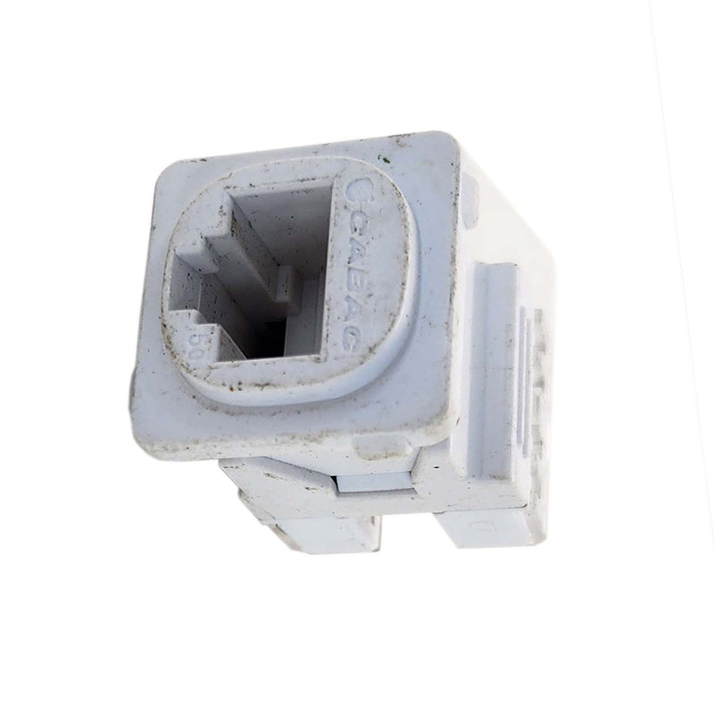 CABAC Jack Shuttered Cat6 RJ45 K/110 Clipsal Style White J6/10