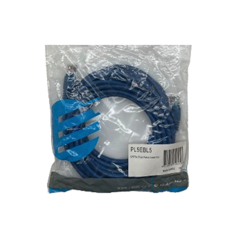 CABAC RJ45 Cat5e Blue Patch Lead 5 Meters PL5EBL5A