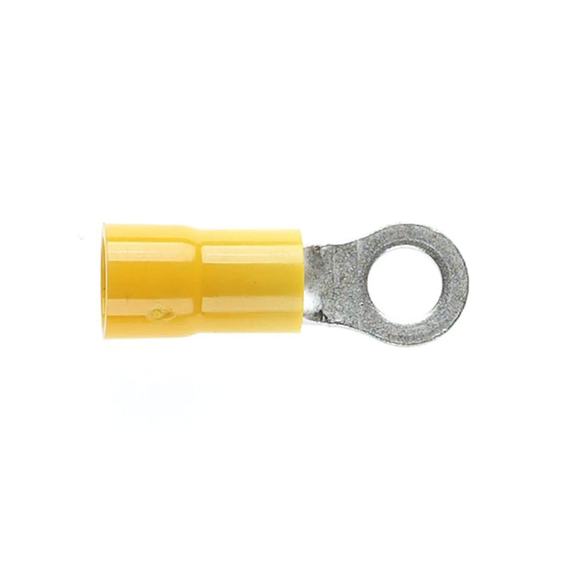 CABAC Terminal Ring Stud 4mm Hole 415V Yellow RT5.5-4 50pcs