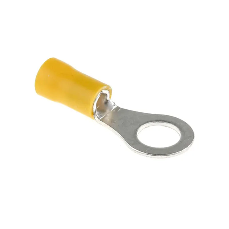 CABAC Terminal Ring Stud 5mm Hole 415V Yellow RT5.5-5 Pack of 50