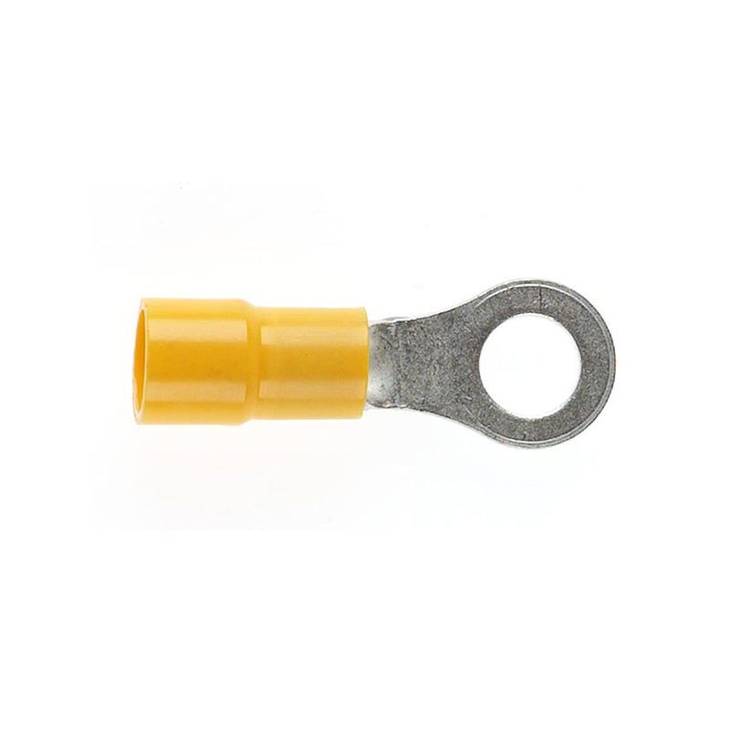 CABAC Terminal Ring 2.5 to 6mm² 300V 6mm Yellow RT5.5-6 Pack of 25