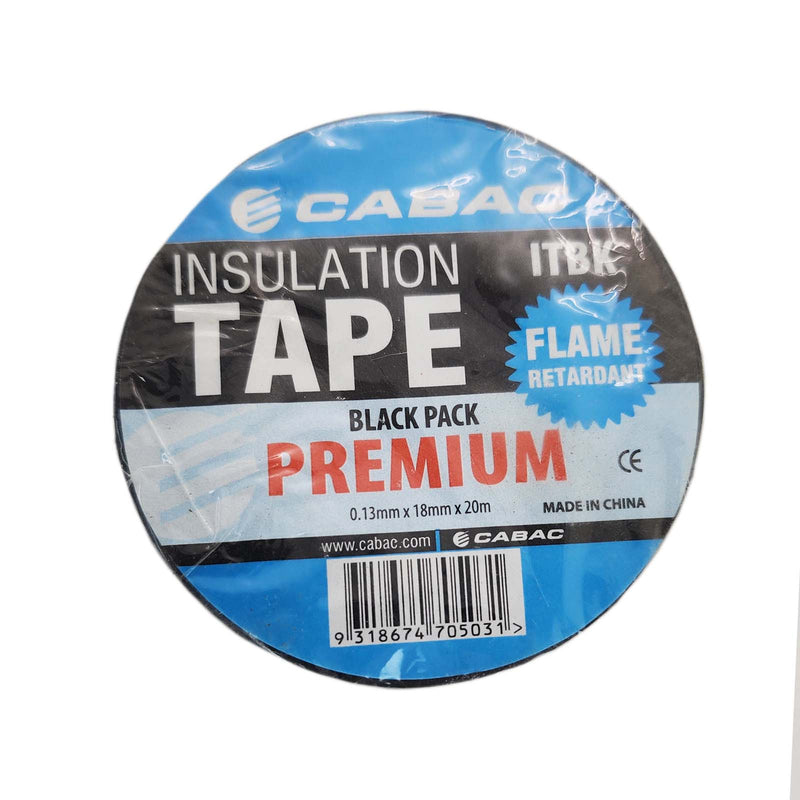 CABAC Electrical Insulation Tape PVC 0.13mm x 18mm x 20m