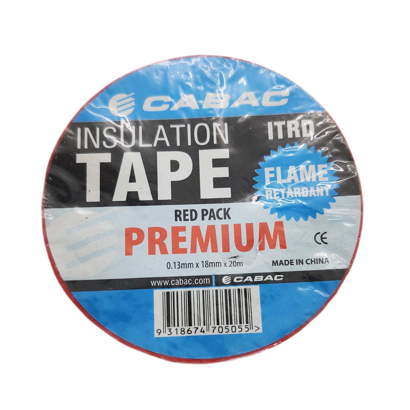 CABAC Electrical Insulation Tape PVC 0.13mm x 18mm x 20m