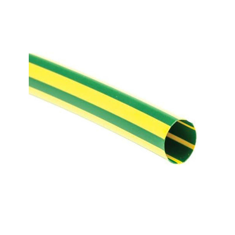 CABAC Heat Shrink Tubing Wall 0.49mm Green/Yellow XLP25YG/4FT