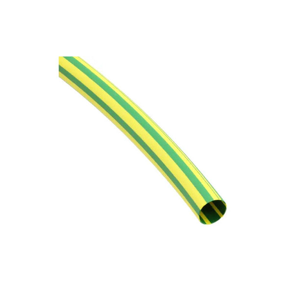 CABAC Heat Shrink Tubing Wall 0.49mm Green/Yellow XLP25YG/4FT