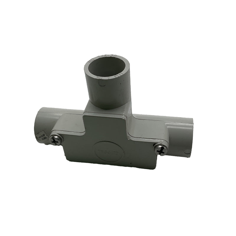 Clipsal Conduit Inspection Tee PVC 20mm Grey 246/20